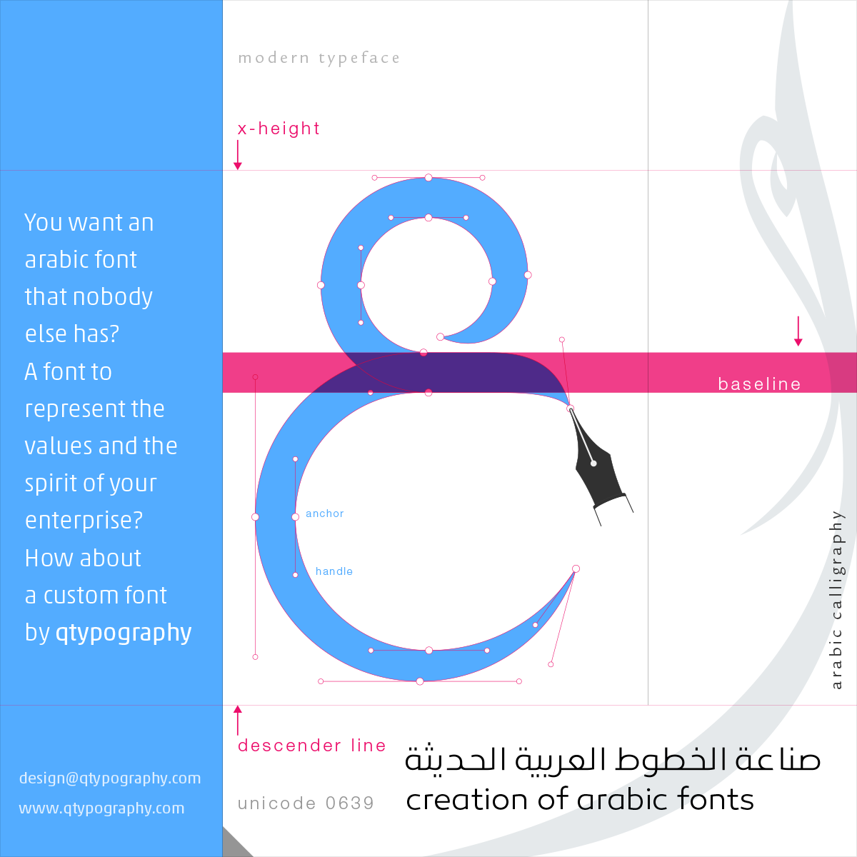 You want an arabic font that nobody else has?